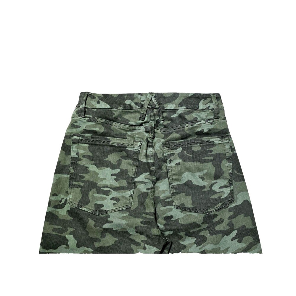 GOOD AMERICAN Women's Good Waist Green Camo Skinny Jeans Sz 10 30 Stretch - Picture 7 of 9